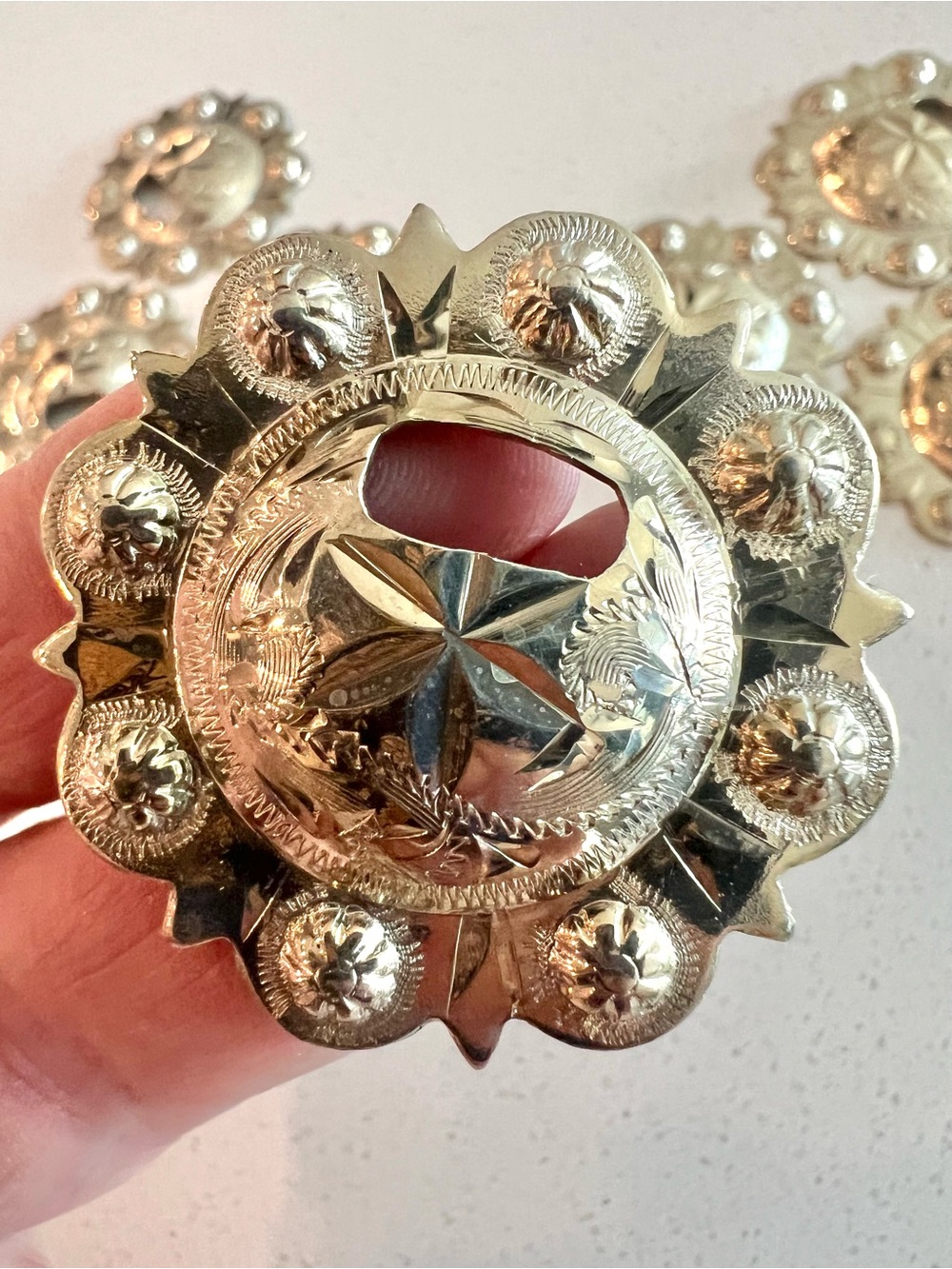 Western Concho silver S/3